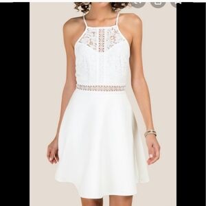 Franceca's Ivory Strappy Dress size M